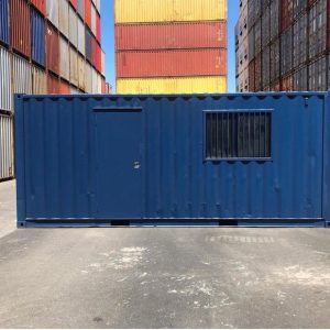 Blue Shipping Container Office
