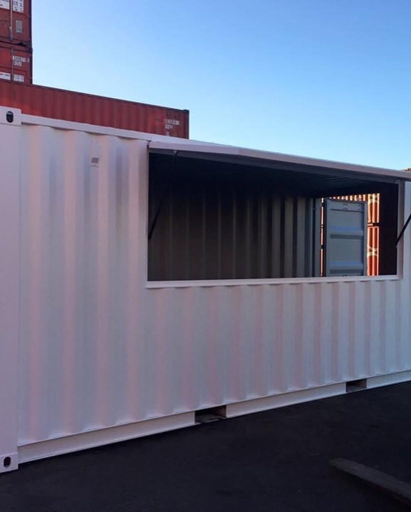 Converted Shipping Container Kiosk