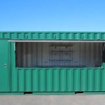 Converted Shipping Container Kiosk