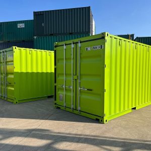Green Shipping Container